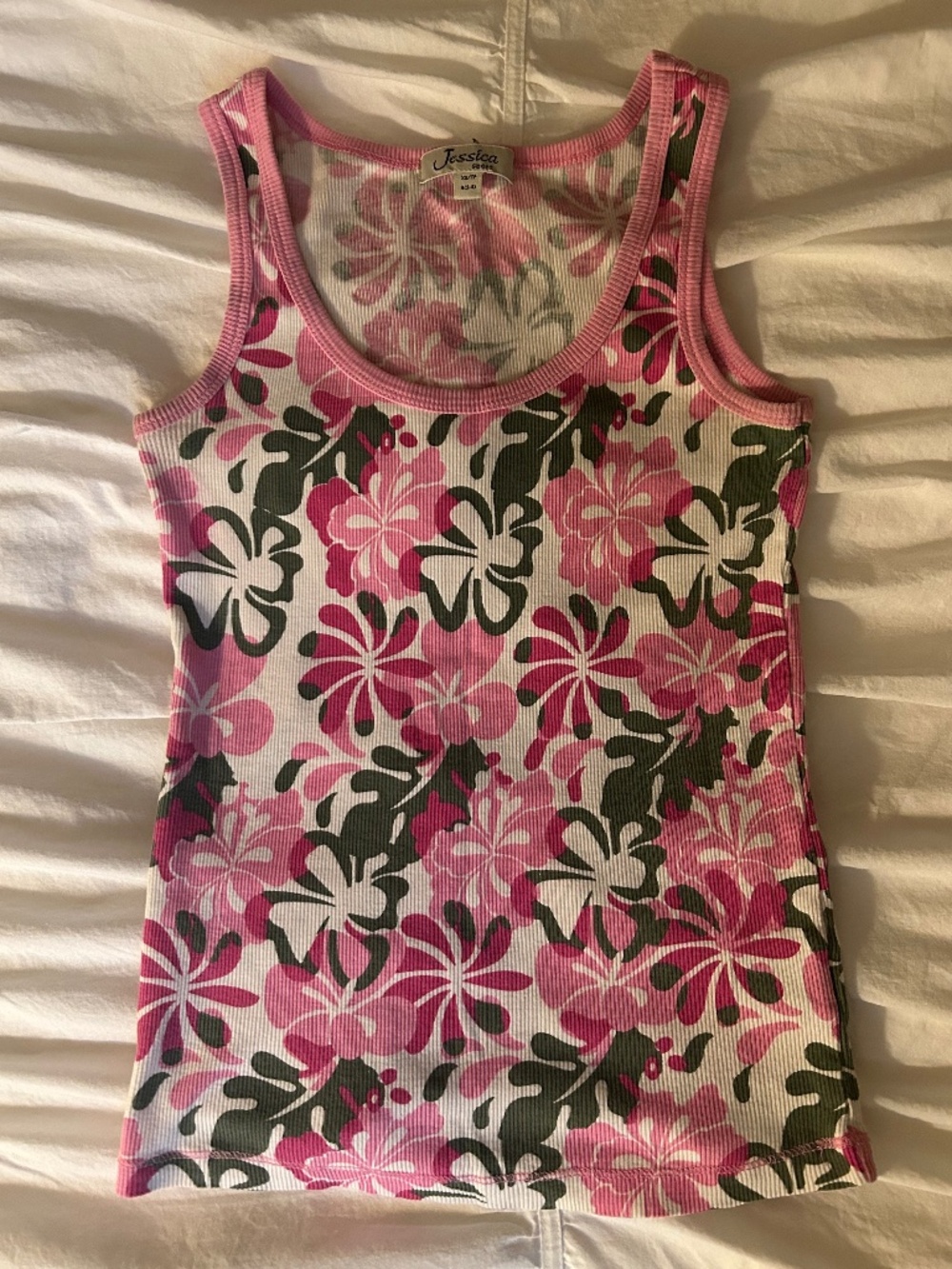 Hawaiian Print Tank Top